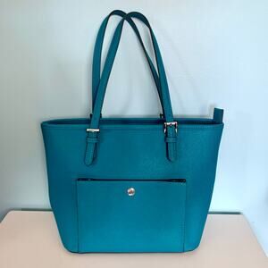 Michael Kors Jet Set Turquoise Convertible Tote Purse